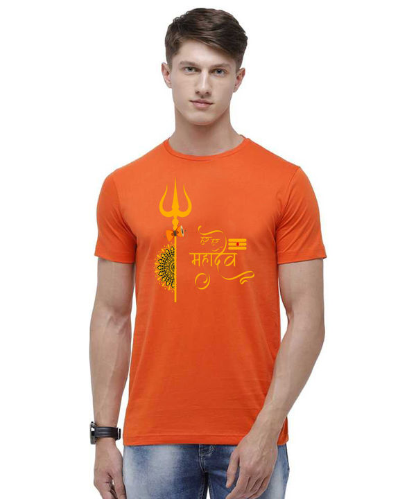 Men's round neck ethnic print t-shirt uploaded by SMAYAN ENTERPRISES on 2/9/2022