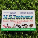 Business logo of M.S. Footwear