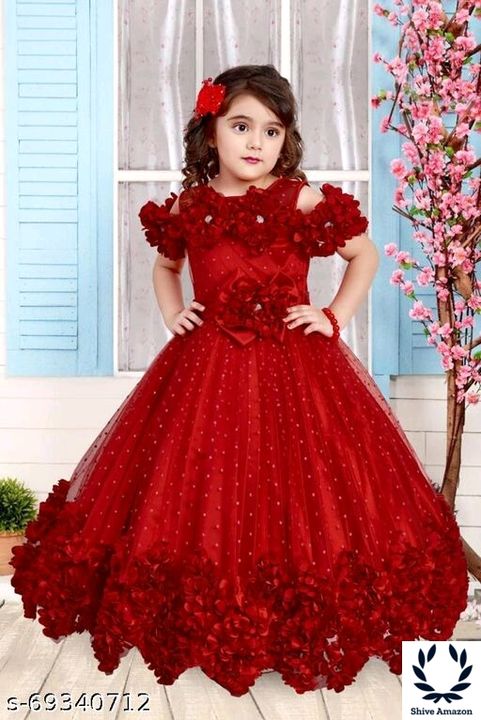 Post image 1499 only   ree delivery Cash on delivery        flowe gownFabric: NetgownSizes: 5-6 Years, 6-7 Years