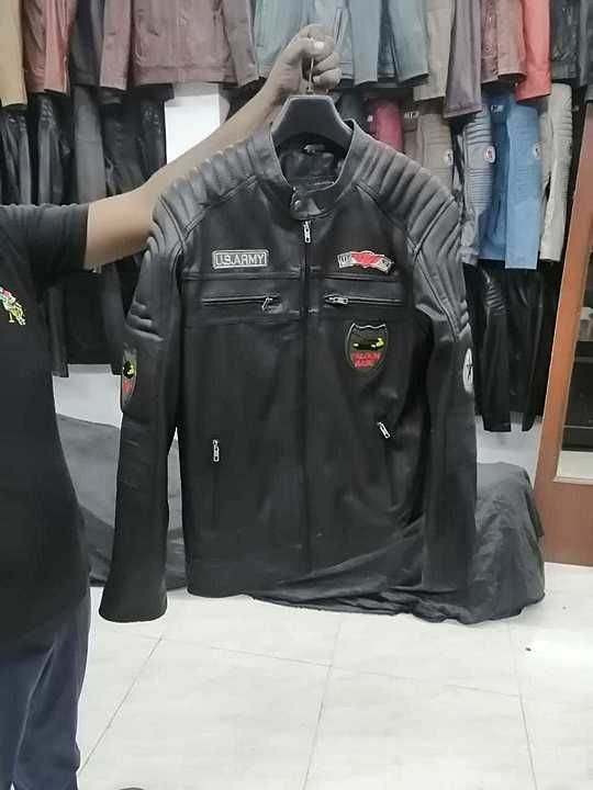 Post image New style 2021
 This 2021 new style bomber 100% pure leather jacket