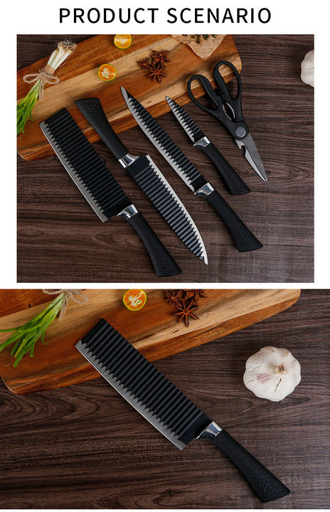 STAINLESS STEEL KNIFE SET WITH CHEF PEELER AND SCISSOR (6 PIECES) uploaded by FMEinfotech on 2/9/2022
