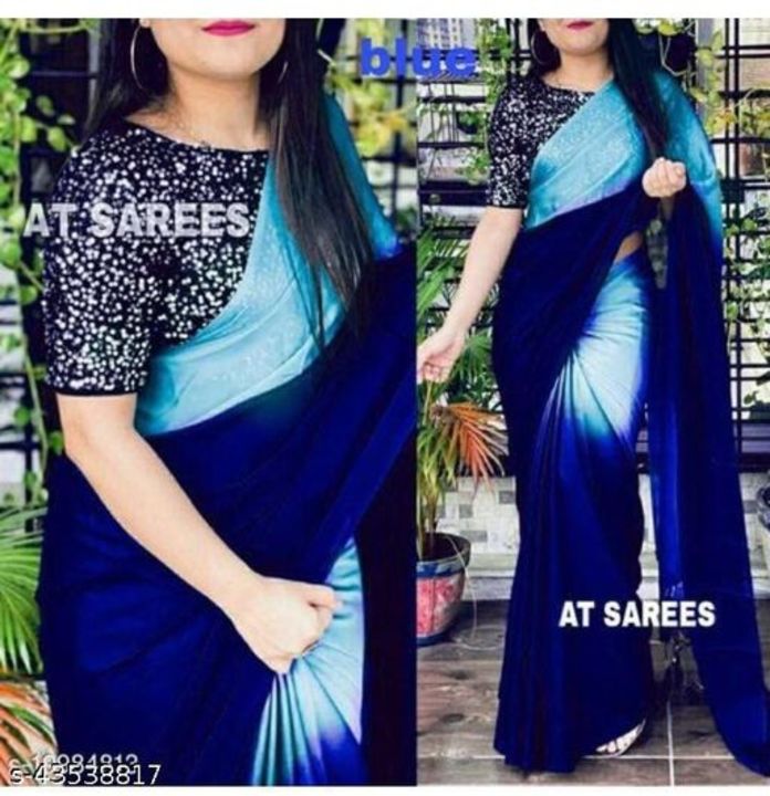 Post image Saree with velvet blauj😍