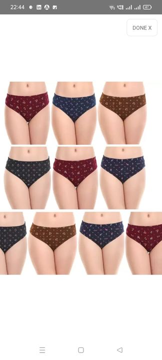 Post image I want 500 pieces of Women cotton printed panties.
Below is the sample image of what I want.