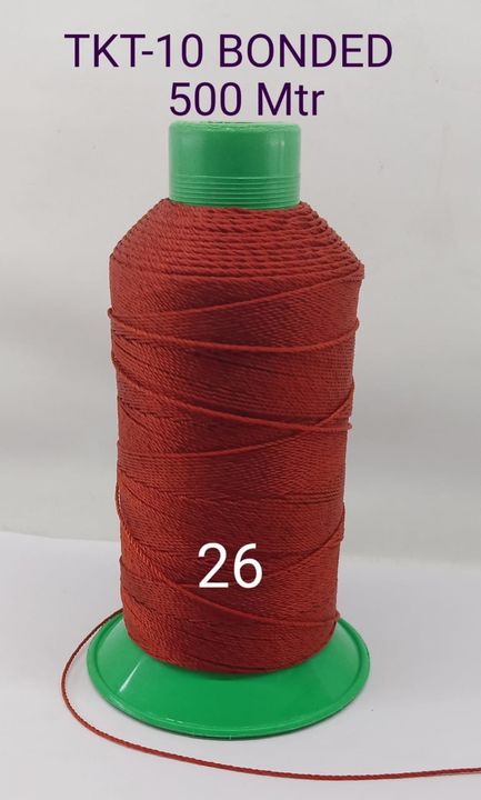 TKT- 10 (1/3/3, 9 Ply) Nylon Bonded Thread. (Wax Thread)
 uploaded by Shree Nivasan Sales pvt ltd on 2/9/2022