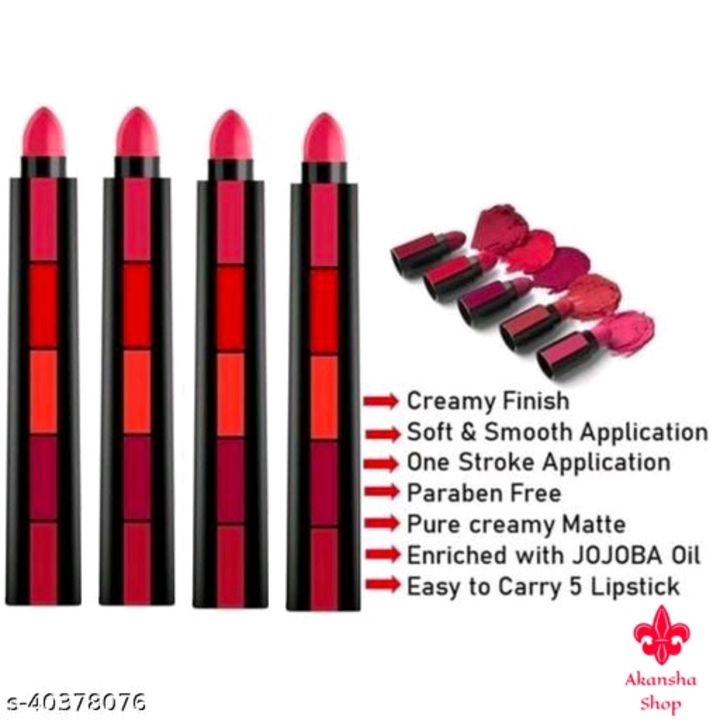 Catalog Name:*Sensational Attractive Lipsticks* Brand: Others Finish: Cream Color: Combo Of Differen uploaded by Akansha shop on 2/10/2022