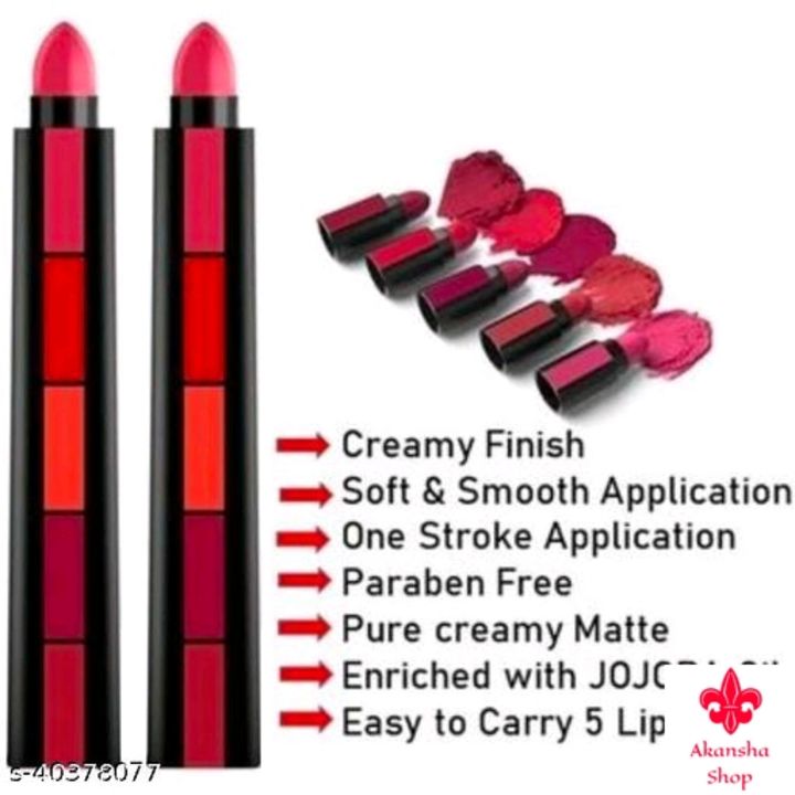 Catalog Name:*Sensational Attractive Lipsticks* Brand: Others Finish: Cream Color: Combo Of Differen uploaded by Akansha shop on 2/10/2022
