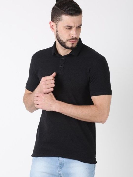 Black Polo T-shirt uploaded by VESTURE on 2/10/2022