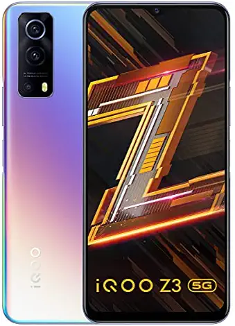 Post image Model NameIQOO Z3 5G (Cyber Blue, 6GB RAM, 128GB Storage)
Wireless CarrierUnlocked for All CarriersBrand
IQOOForm factorBarMemory Storage Capacity128 GBOSAndroid 11 - Funtouch OS 11.1 Global, Android 11 - Funtouch OS 11.1 Global;Funtouch OS 11.1 Global (Based on Android 11)Android 11 - Funtouch OS 11.1 Global, Android 11 - Funtouch OS 11.1 Global;Funtouch OS 11.1