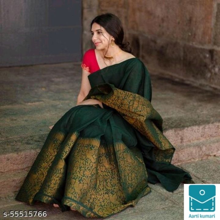 Post image Party wear saree cheng your look in this saree 7day return policy COD available 599 only