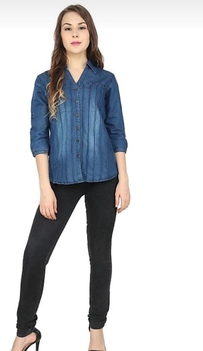 Puls Size Denim Shirts uploaded by Brand Collection on 2/10/2022