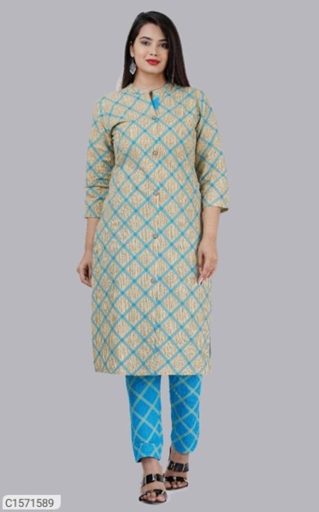 Post image Comfortable  cotton kurti pant set