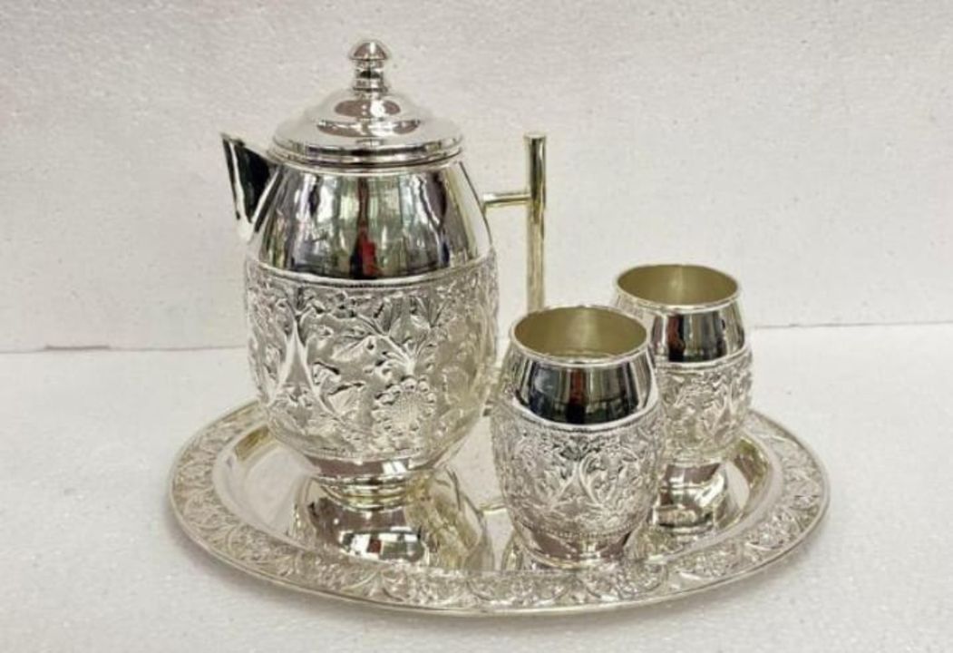 German silver jug set uploaded by Krishna silver arts on 2/11/2022