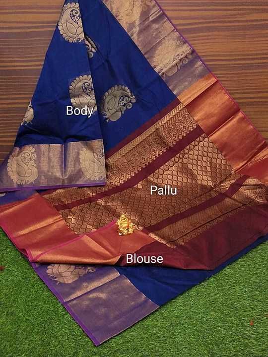 🌺 Kuppadam Rich silk cotton sarees.

🌺Grand  Big Butta all over saree 
🌺Grand zari contrast pallu uploaded by business on 10/7/2020