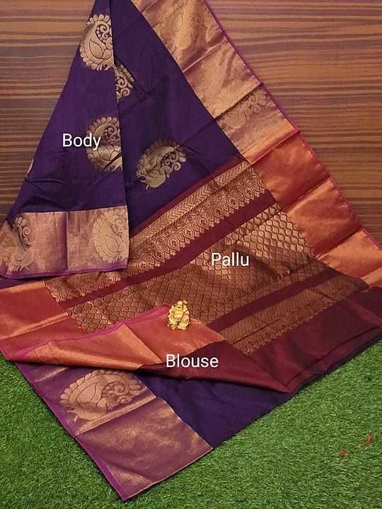 🌺 Kuppadam Rich silk cotton sarees.

🌺Grand  Big Butta all over saree 
🌺Grand zari contrast pallu uploaded by business on 10/7/2020