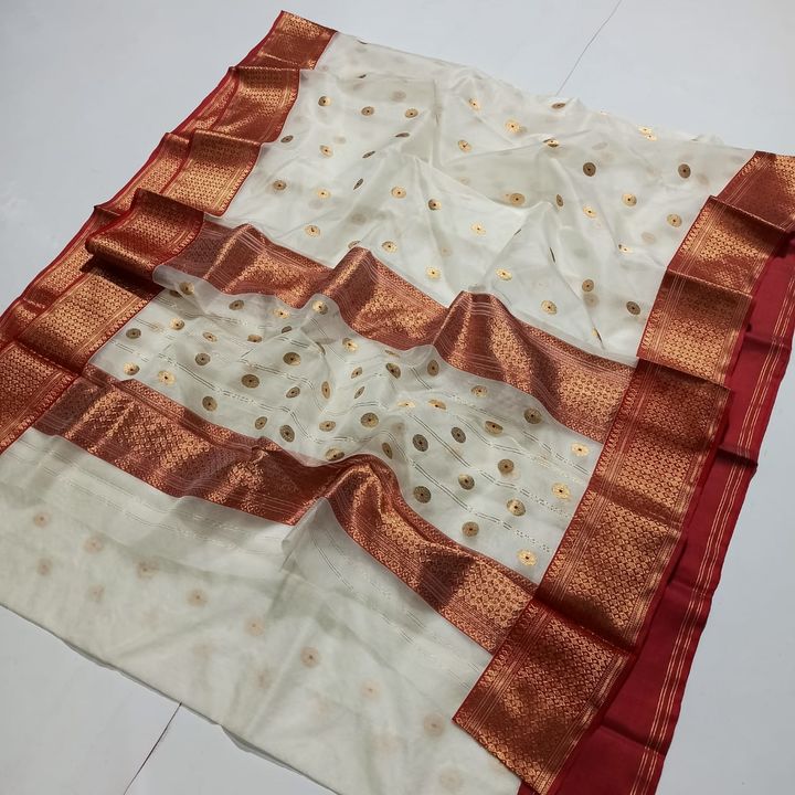 Post image I want 2 pieces of Chanderi handloom saree.
Below are some sample images of what I want.