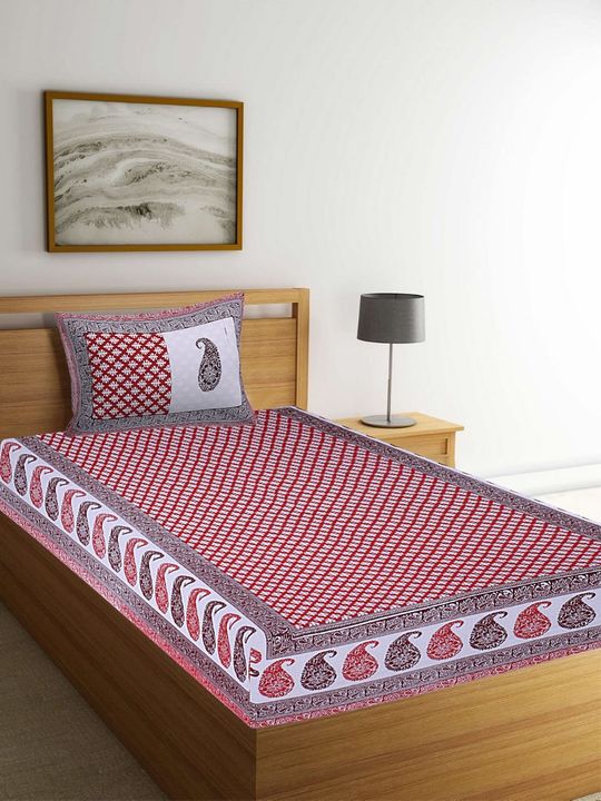 💯 % cotton fabric Cotton bedsheet uploaded by business on 2/11/2022