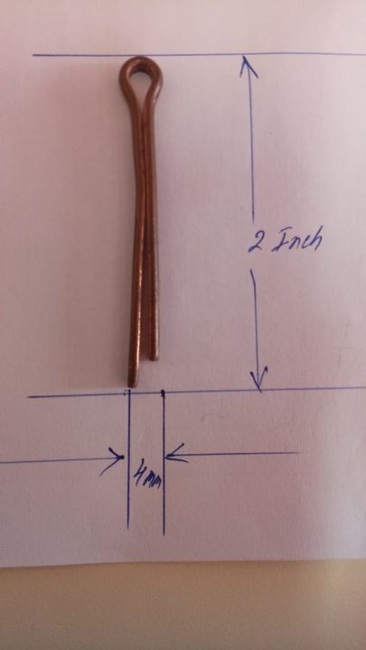 Post image I want 30000 Pieces of Copper split pin.
Below are some sample images of what I want.