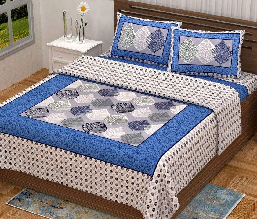 Beautiful  bed sheets for dabal  bed uploaded by Priyanshi creation on 2/12/2022