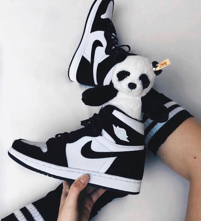 More information Call 📞 or *PRODUCT NAME*: Nike✔️Air Jordan Retro 1 Panda M uploaded by Gujju_Techno_Gadgets on 2/12/2022