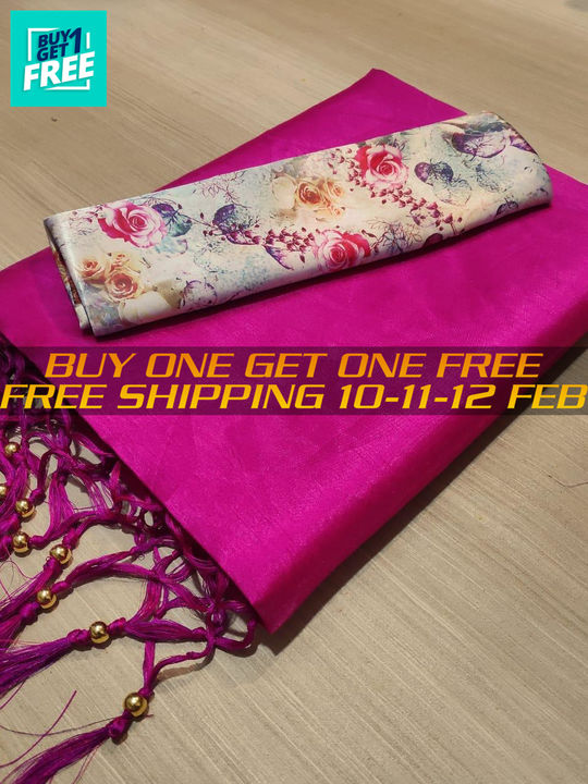 Zoya silk buy one get one uploaded by Saree manufacturers on 2/12/2022