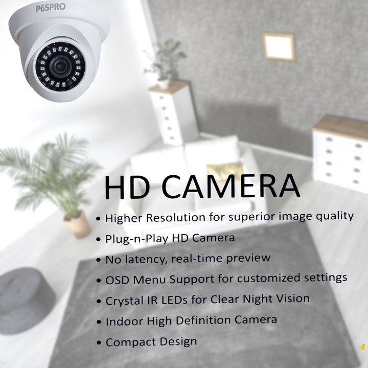 P6SPRO 2.4 megapixel color night vision dome cctv camera uploaded by business on 2/12/2022