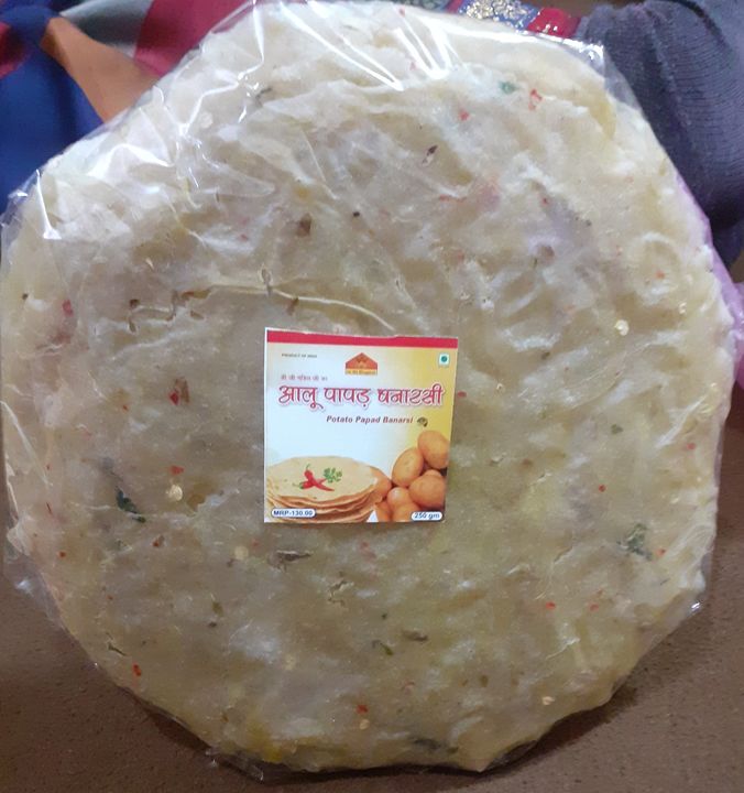 Aalo papad Banarsi uploaded by Vrinda food product on 2/12/2022