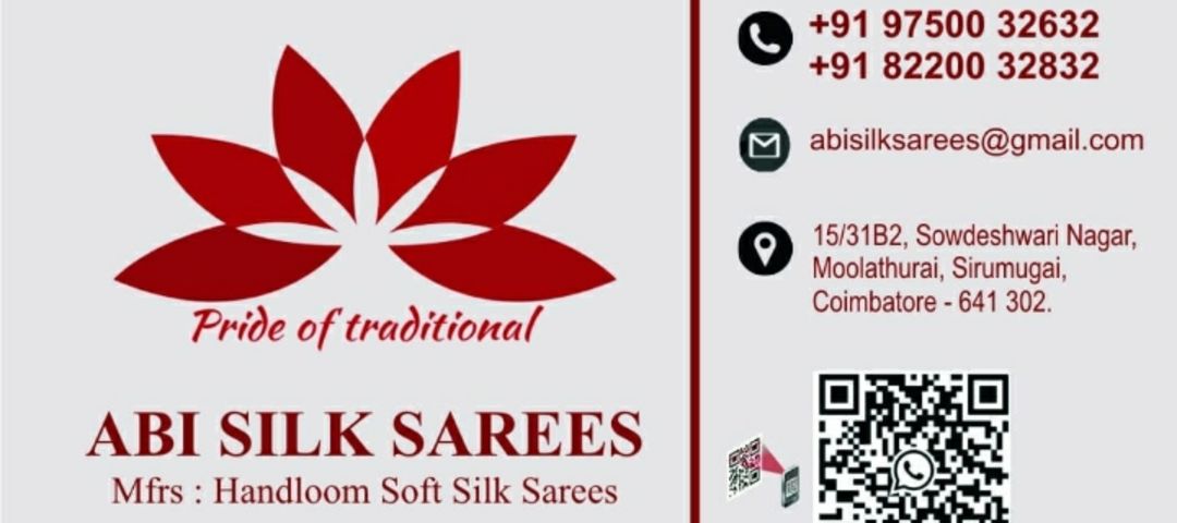 Visiting card store images of Abi Silk Sarees