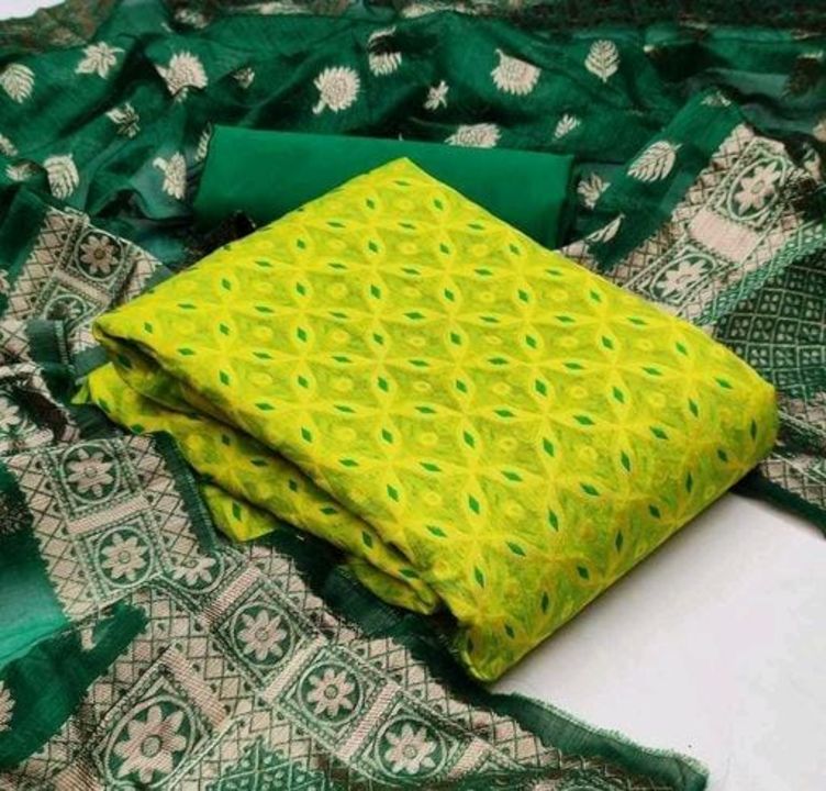 Post image 🫐🫐Minakari Banarasi Cotton Suit Material🫐
Pp-800/*/Online Payment available*No Shipping
05*Special Offer 🫐🫐🫐🫐*