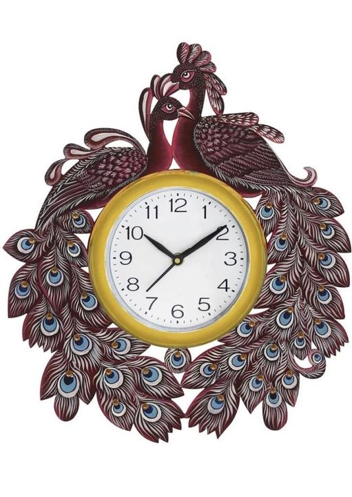 Peacock shape wall clock uploaded by AANAHA Home creation  on 2/13/2022