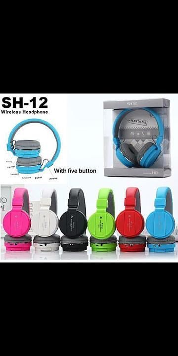 SH12 Bluetooth Headphone *340₹ minimum 10qty* EGP ELECTRONICS uploaded by business on 10/8/2020