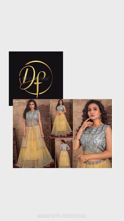 Beautiful crop top with skirt and shrug uploaded by Deepa Fashion on 2/13/2022