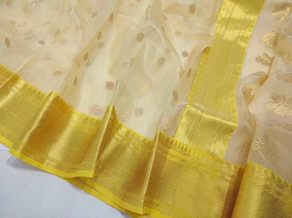 Chanderi handloom pure silk saree uploaded by business on 10/8/2020