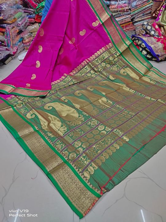 Semi Kanjivaram silk uploaded by Danny bhai saree house on 2/14/2022