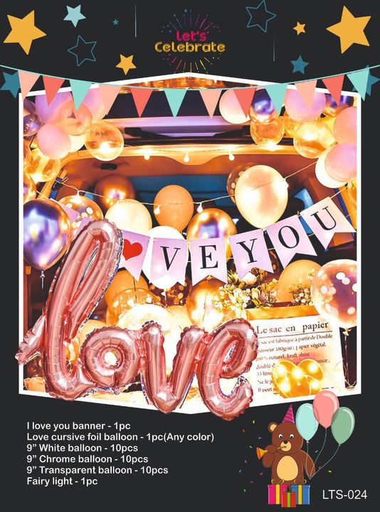 I love you theme decor kit uploaded by Indradhanush Events on 2/14/2022
