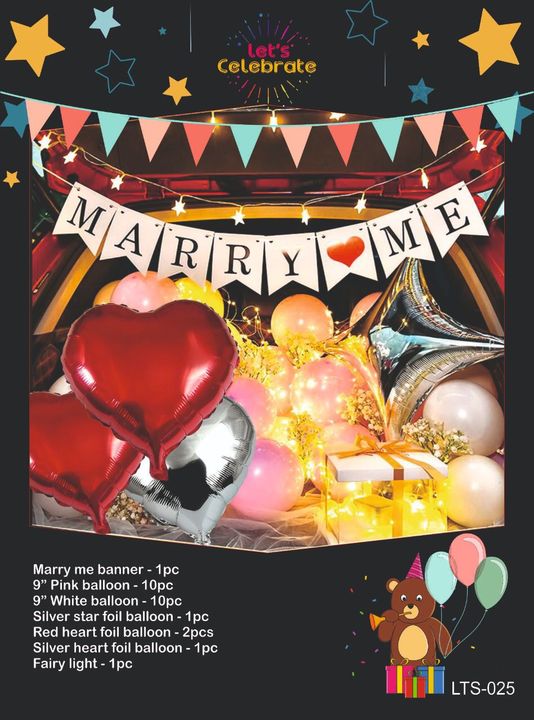 Marry me theme decor kit uploaded by Indradhanush Events on 2/14/2022