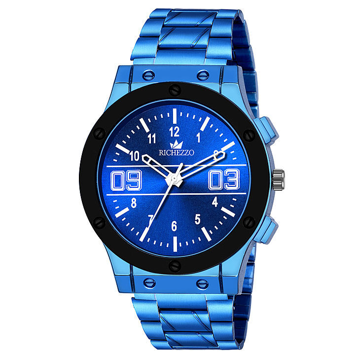 Richezzo Blue Wrist Watch uploaded by LUXURIOUS LIFESTYLE  on 10/8/2020