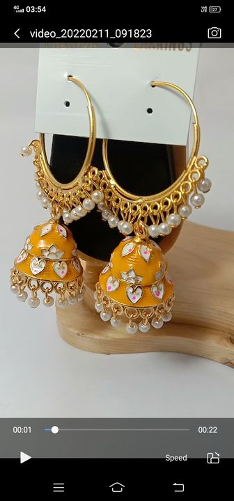 Meenakari earrings uploaded by business on 2/14/2022
