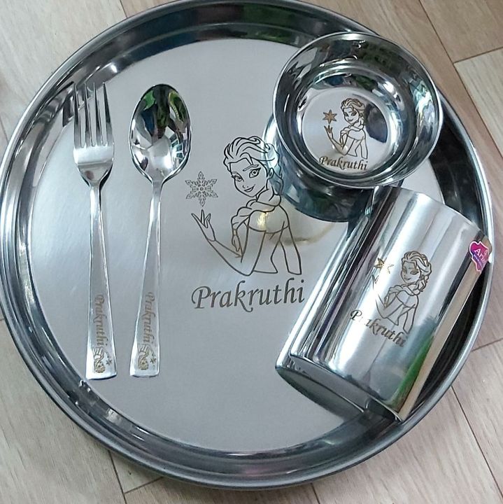 Personalised (Customised) Thali Set uploaded by S A creations on 2/14/2022