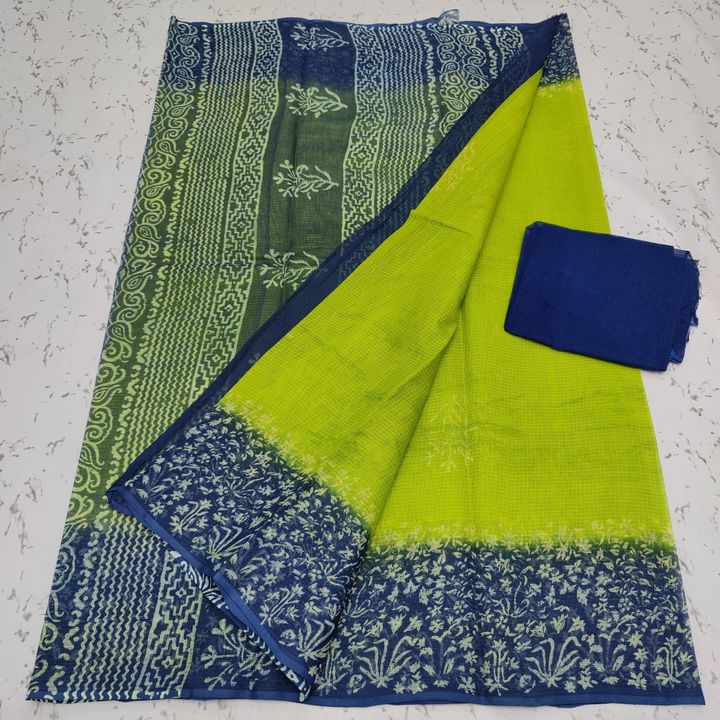 Pure kota doria saree printed uploaded by Ar digainer collection on 2/14/2022