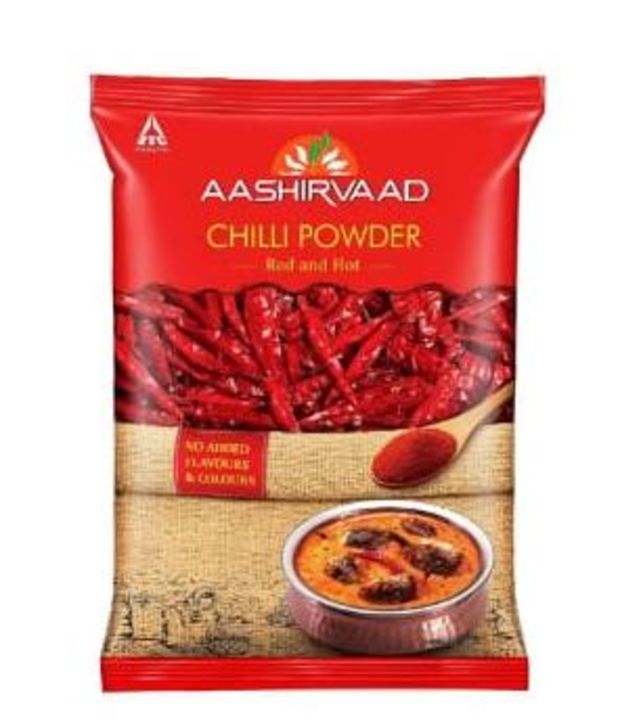 Aashirwaad Chilli powder 750 grams  pack@ 185.00 uploaded by Jeevaka Enterprises on 2/14/2022