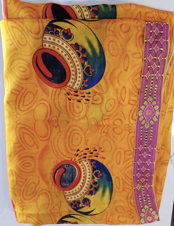 Matka printed saree uploaded by SAGAR COMMUNICATION on 2/14/2022