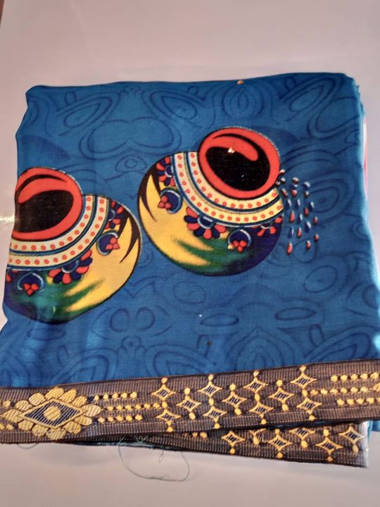 Matka printed Georgette saree uploaded by business on 2/14/2022
