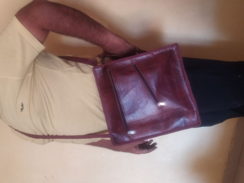 Leather bag uploaded by Anar international on 2/14/2022