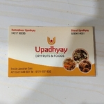 Business logo of Upadhyay dryfruits and foods