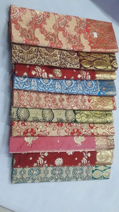 Post image Banarasi silk saree. With blouse.   Low price. Available This product
Only 1200rs