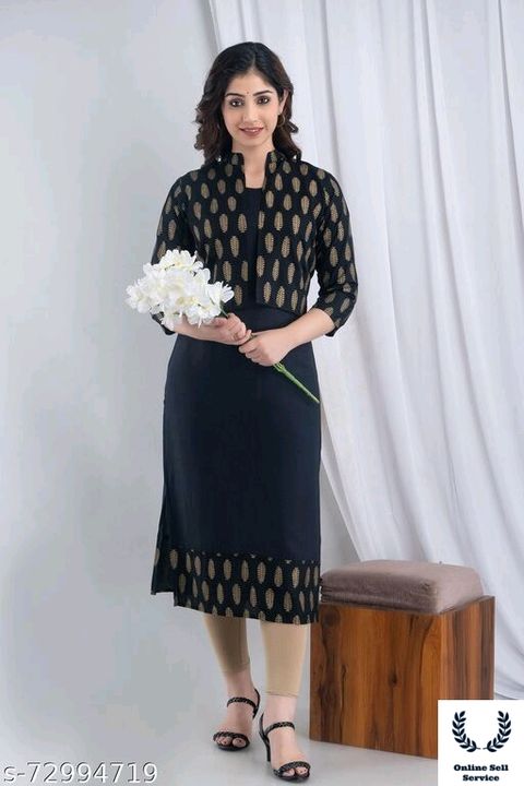 Aishani Graceful Kurtis*
Fabric: Rayon uploaded by business on 2/15/2022