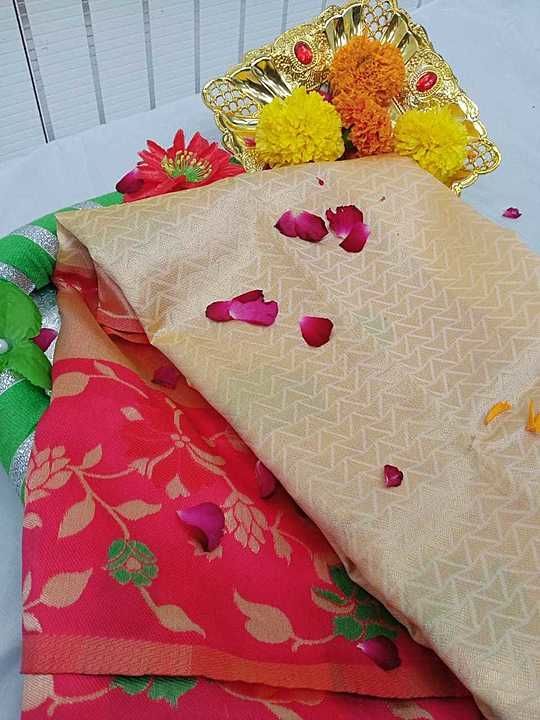 Pure banarasi saree uploaded by business on 10/8/2020