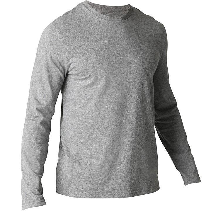 Grey Melange Full Sleeve T Shirt uploaded by Nork Fashions on 10/8/2020