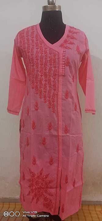Lucknowi handwork 
Cotton kurti
Size 38 to 46 uploaded by business on 10/8/2020