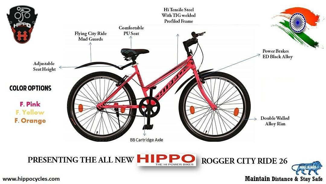 Hippo Rogger City Ride uploaded by Hippo The Hi Power Bikes  on 10/9/2020